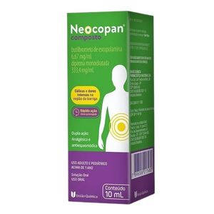 Neocopan Composto Butilbrometo de Escopolamina 6,67mg + Dipirona 333,4mg Solução Oral 10ml