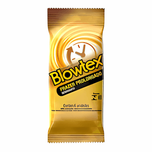 Preservativo Blowtex Prazer Prolongado Retardante Com 6 unidades