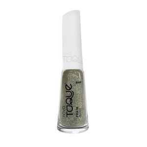 Esmalte Novo Toque Prata Glitter 8ml