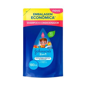 Refil Shampoo e Condicionador Johnson's 2 em 1 180ml
