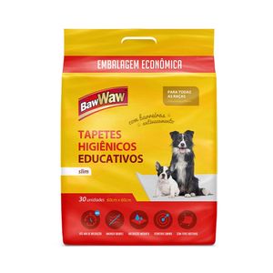 Tapete Higiênico Baw Waw para Cães 30 Unidades