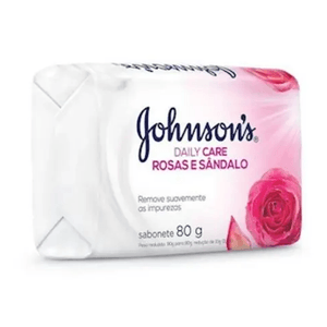 Sabonete Johnson’S Daily Care Rosas E Sândalo, Barra 80g