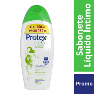 Sabonete Íntimo Protex Fresh Leve líquido 200ml P 150ml
