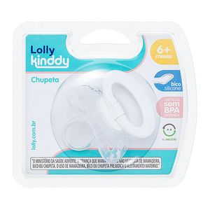 Chupeta Lolly Special Silicone Ortodôntico Tamanho 2 Branca Bl 5315
