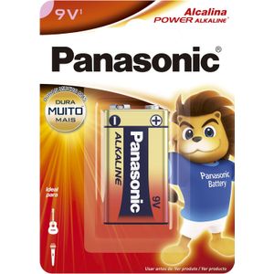 Bateria Alcalina 9 Volts Panasonic 6Lf22Xab/1B24