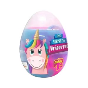 Ovo Surpresa Unicórnio Gelele Slime 98g