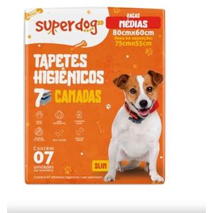 Tapete Higiênico Super Dog com 7 Unidades