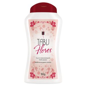 Talco Desodorante Tabu Flores 100g