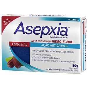 Sabonete Asepxia Esfoliante Nova Fórmula 80g