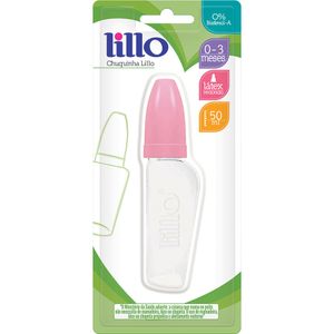 Mamadeira Lillo Miniform Bico de Silicone 0 A 3 Meses Rosa 50ml