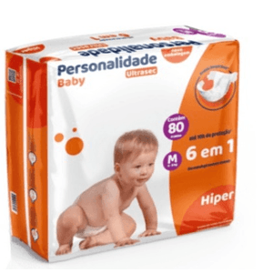 Fralda Personalidade Ultra Sec Hiper M com 80 Unidades