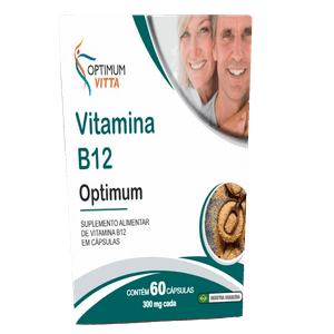 Vitamina B12 Optimum Vitta 300mg com 60 cápsulas