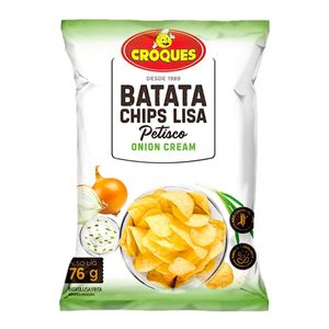 Batata Chips Croques Petisco Onion Cream 45g