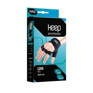 Luva Keep Neo Basic Preto Tamanho P