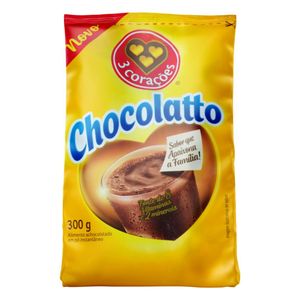 Achocolatado 3 Corações Chocolatto Sachê 300g