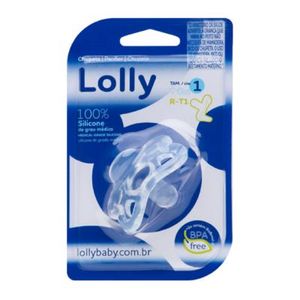 Chupeta Lolly 100% Silicone Icone Redondo Tamanho 2