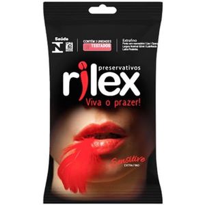 Preservativo Rilex Sensitive com 3 Unidades