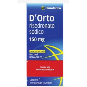 Risedronato Sódico Eurofarma 150mg com 1 Comprimido