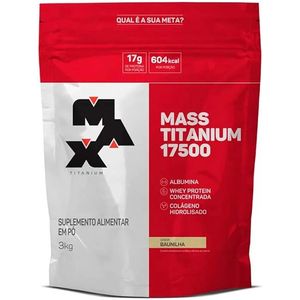 Massa Max Titanium 17500 Sabor Baunilha 3Kg