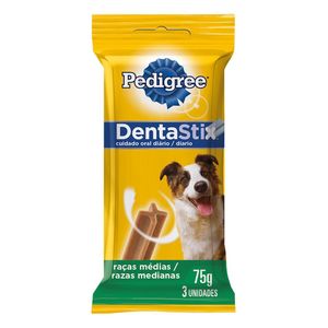 Petisco Pedigree Dentastix Raças Médias 3 Sticks 75g