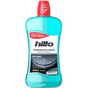 Enxagante Bucal Hillo Ice Max Leve 500ml Pague 350ml
