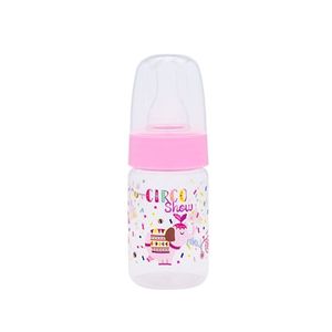 Mamadeira Lolly Tip Bico de Silicone Rodondo Rosa 80ml