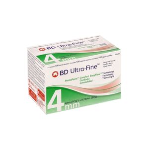 Agulha Bd Ultra-Fine Para Caneta de Insulina Penta Easyflow 4Mm com 100 Unidades