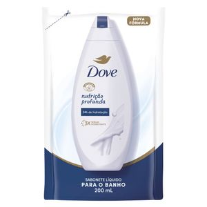 Sabonete Dove Nutrição Profunda líquido 200ml Refil