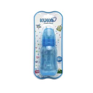 Mamadeira Kuka Aquarela Bico Reto Azul 160ml