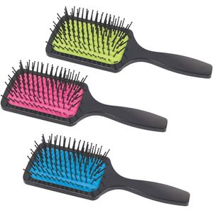 Escova de Cabelo Natus Plant Magic Colors Black Quadrada
