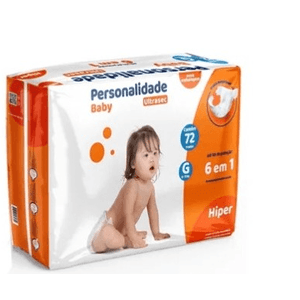 Fralda Personalidade Ultra Sec Hiper G com 72 Unidades