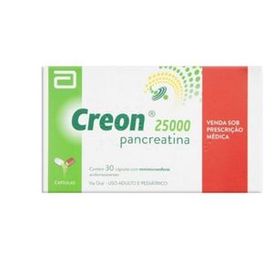 Creon Abbott 25.000Ui com 30 cápsulas