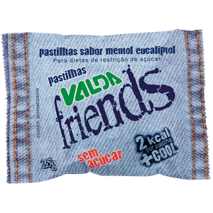 Valda Canonne Friends Pastilha Sem Açúcar 25g