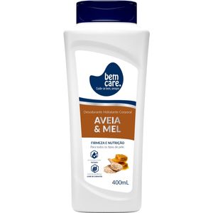 Desodorante Bem Care Hidratante Corporal Aveia E Mel 400ml