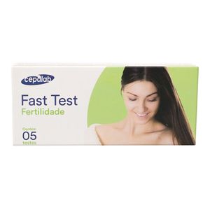 Teste de Fertilidade Fast Test Cepalab com 5 Unidades