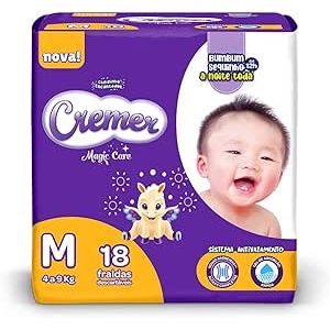 Fralda cremer Disney Baby Jumbinho Tamanho M com 18 Unidades