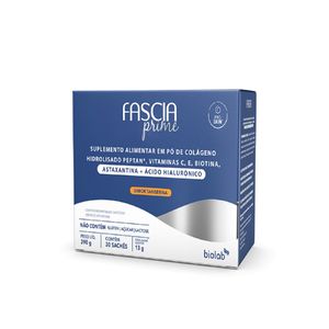 Colágeno Hidrolisado Fascia Prime Tangerina 30 Sachês 13g
