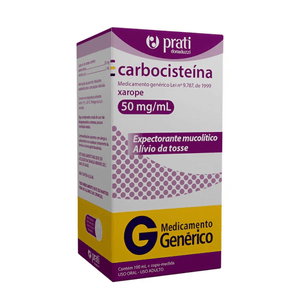 Carbocisteina Xarope 50mg/mL 100mL +Copo de Medida Genérico Prati Donaduzzi