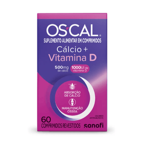Mobility Os-Cal D 500mg/1000UI com 60 Comprimidos