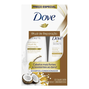 Kit Shampoo+Condicionador Dove Ritual Reparacao 400Ml+200Ml