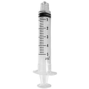 Seringa BD Plastipak Bico Luer-Lok Rosca Dupla 5mL Sem Agulha