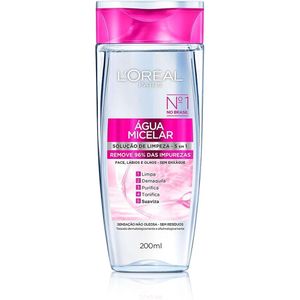 Água Micelar L'Oréal Paris Solução de Limpeza 5 em 1 200ml