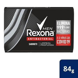 Sabonete Rexona Men Antibacterial Limpeza Profunda Barra 84G