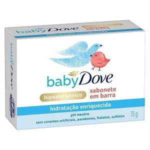 Sabonete Dove Baby Hidratação Enriquecida Barra 75g