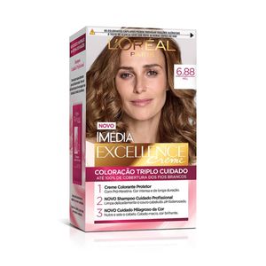 Tintura L'Oréal Imédia Excellence Creme N° 6.88 Mel Tabaco
