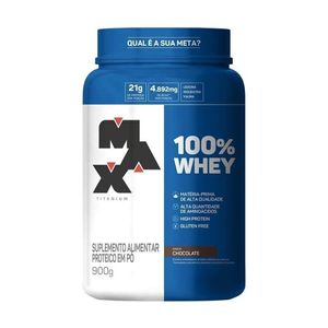 WHEY 100% CONCENT CHOCOLATE 900G MAX TITANIUM