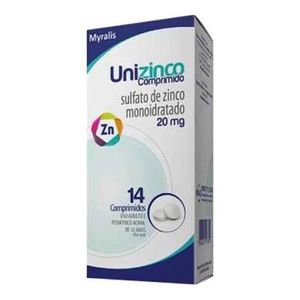 UNIZINCO 20MG CX 14 COMP