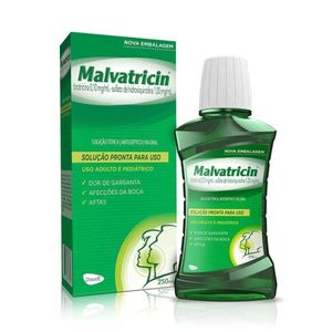 Malvatricin 0,1mg/ml + 1mg/ml , 250ml de Solução para Gargarejo