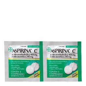 ASPIRINA C EFERV LIMAO C/50X2 COMP LIMAO C/50X2 COMP