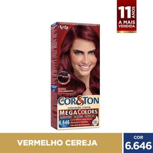 Tintura Cor & Ton Mega Colors Nº 6.646 Vermelho Cereja